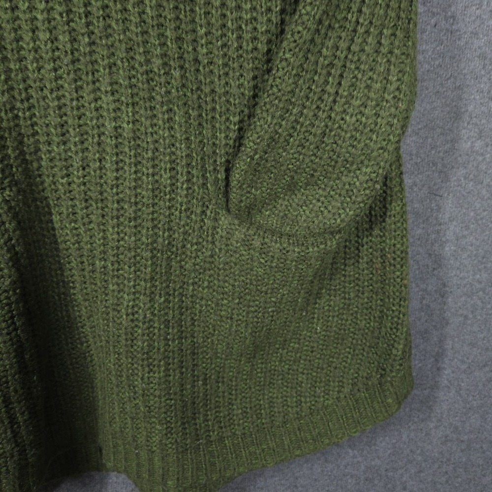 Miracle USA Women's Green Knit Sweater M/L Pullover V-Neck‎ Long Sleeve Pockets - Picture 2 of 11